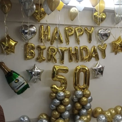 50 Birthday Balloon Decoration