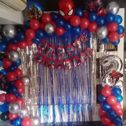 Spiderman Balloon Decoration