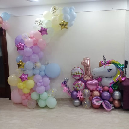 Unicorn First Birthday Decoration